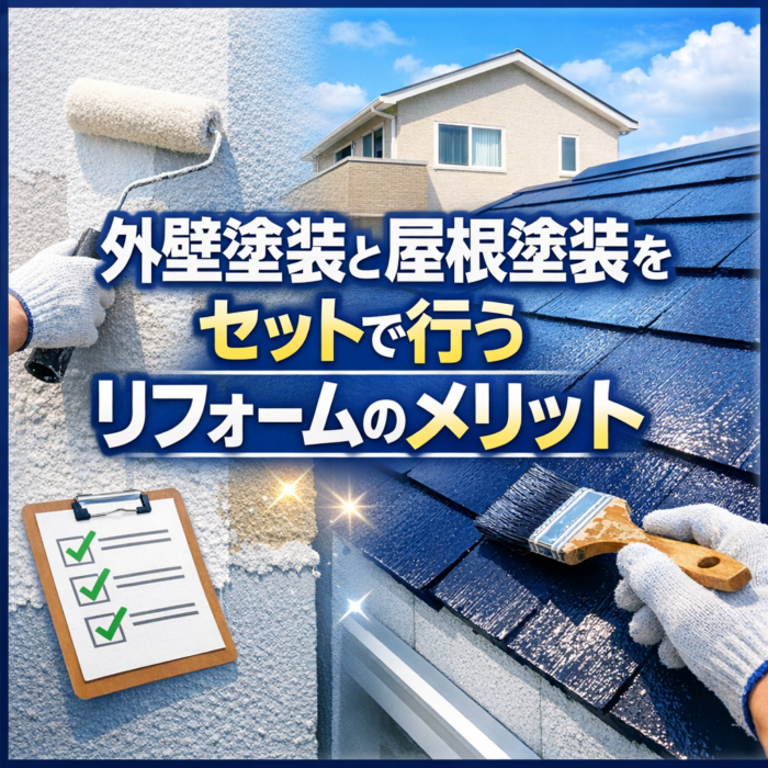 外壁塗装と屋根塗装をセットで行うリフォームのメリット