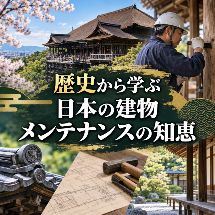 歴史から学ぶ日本の建物メンテナンスの知恵